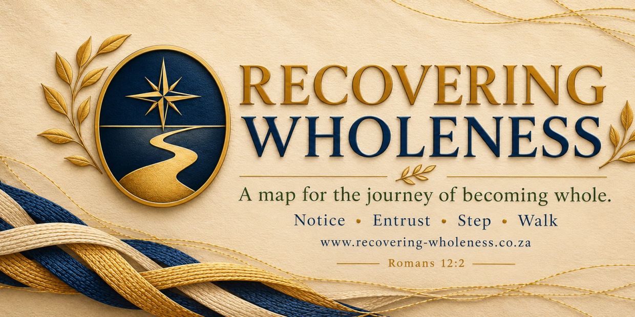 Logo and text for Recovering Wholeness, a journey map.