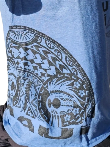 Intricate Polynesian tribal ikaika helmet