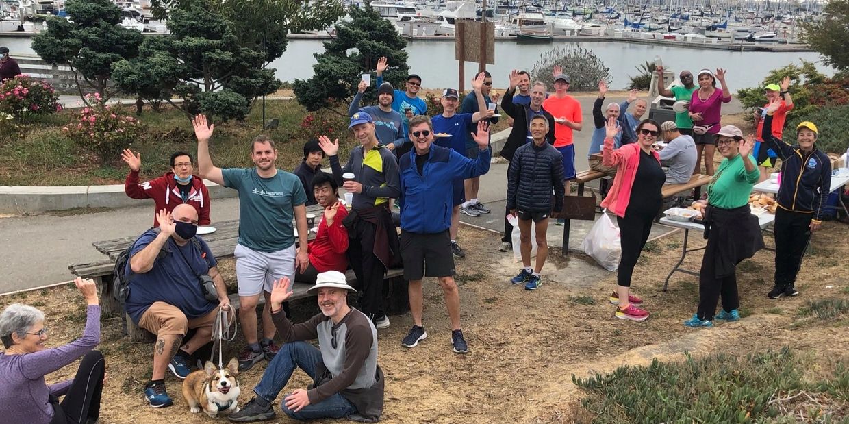 The group at the Emeryville bagel brunch