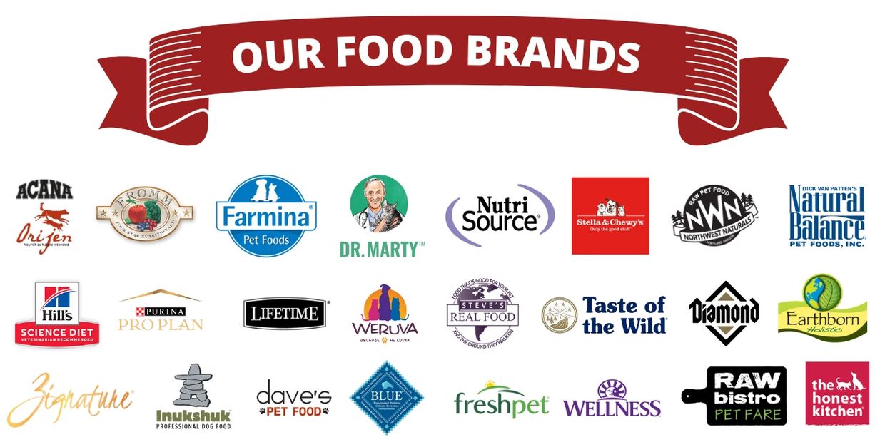 Our Top Pet Food Brands at our Minnetonka pet store. NutriSource, Dr. Marty, N&D, Fromm and more!