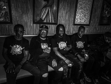 Claudel Leveille, Luckner Attis, Jhonny Hyppolite, Jean Normil musicians of Rara Bel Poze