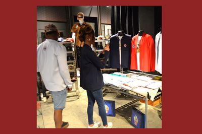 Opulence StyleHouse display of jackets & shirts