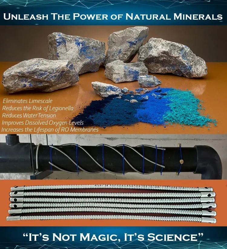 Eliminate Limescale 
Reduce Water Tension
Improve Dissolved Oxygen Levels
Reduce Maintenance Cost