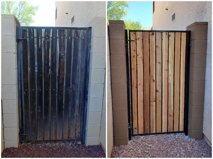 Renovated man gate
