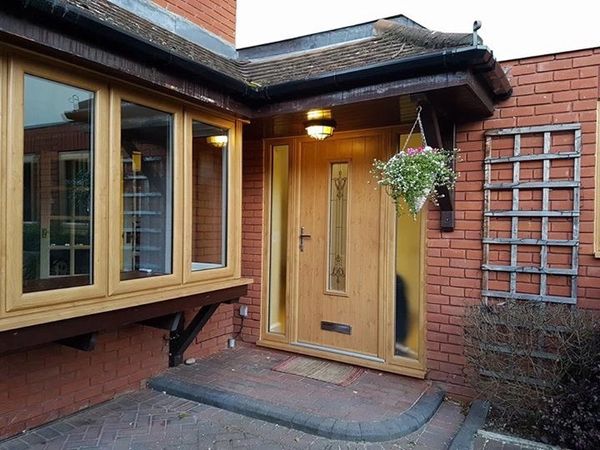 Irish Oak uPVC windows Kommerling