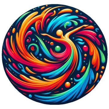 Colorful round logo for the non-profit group Artistic Alliance For Performing Arts Inc.