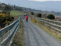 Enjoying a peaceful, safe ride along the greenway