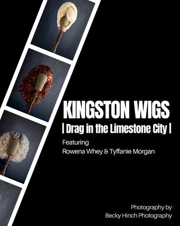 drag portrait photography book Kingston Wigs