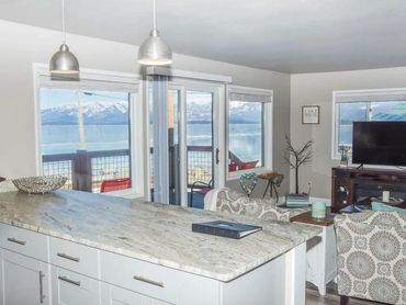 mountain view from kitchen