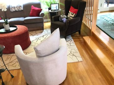Furniture in a residential home professionally cleaned and restored for a property in Plaistow.