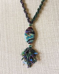 lampwork lariat by andrea mazzenga