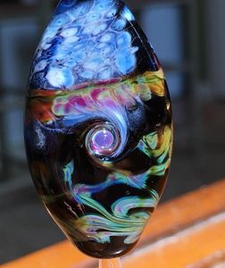 lampwork focal bead by andrea mazzenga