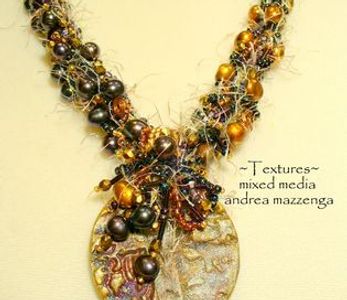 mixed media necklace