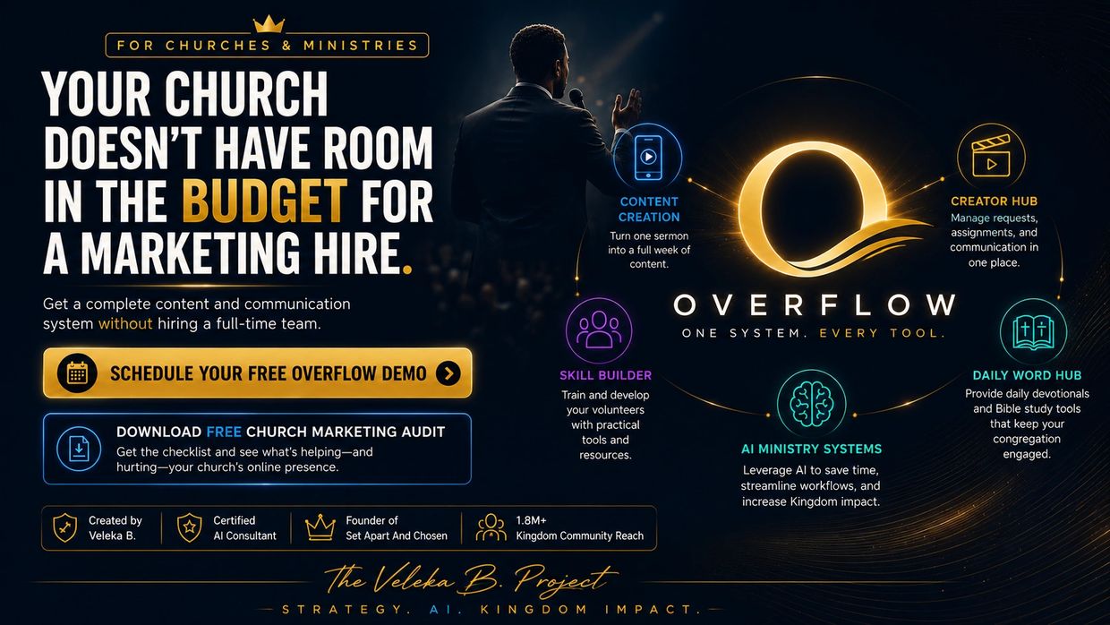 Overflow offers churches a complete marketing and communication system without hiring a full-time team.