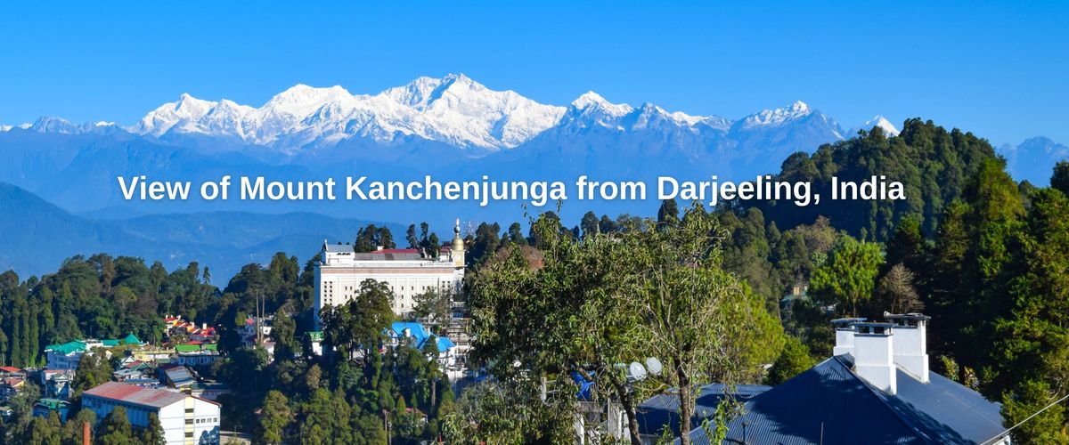View of Mount Kanchenjunga from Darjeeling, India