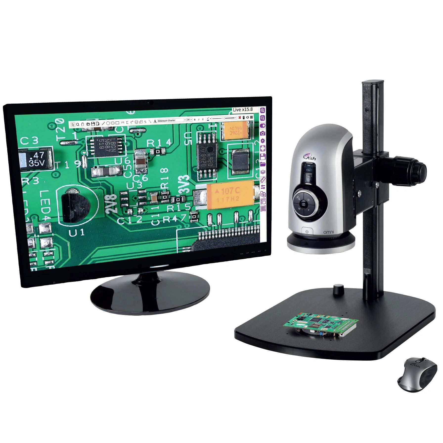 Video Inspection setup with monitor