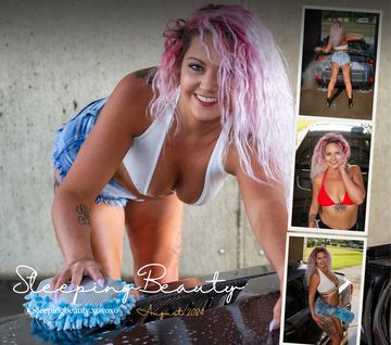 Sleepingbeauty_xoxo favorites photos from a car wash shoot in August 2024 on a tumbler