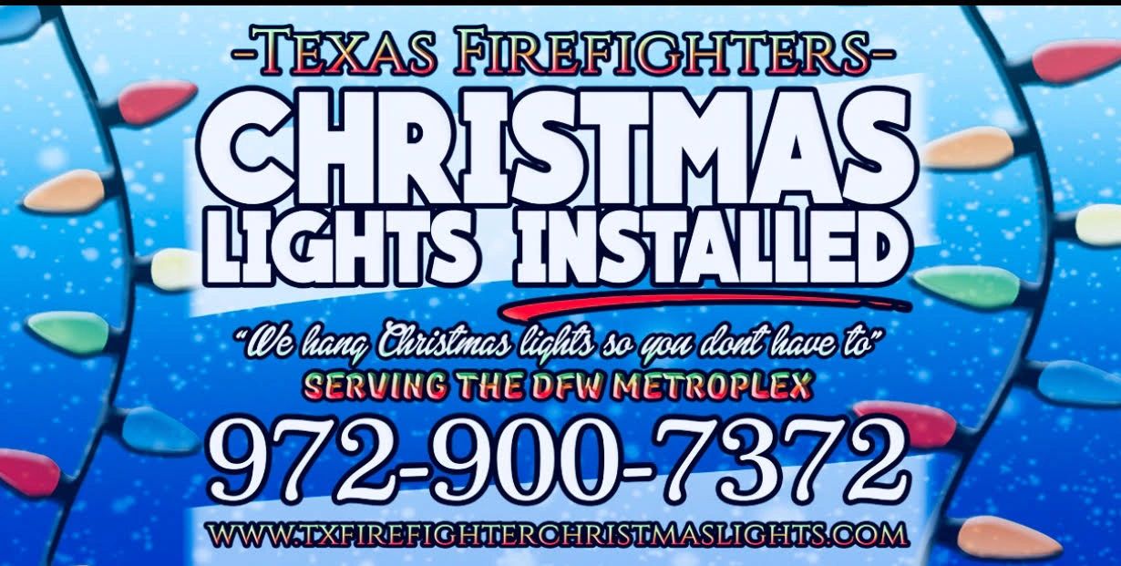 Fire Fighter Christmas Lights