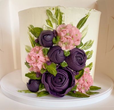 Flower cake Bay Area birthday cake 