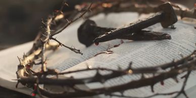 Crown of thorns and a few metal nails