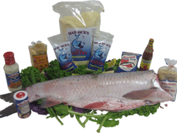 Whole raw fish with breading and seasonings.