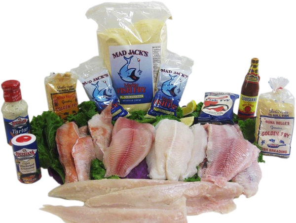 Fresh fish fillets with breading and tartar sauce.