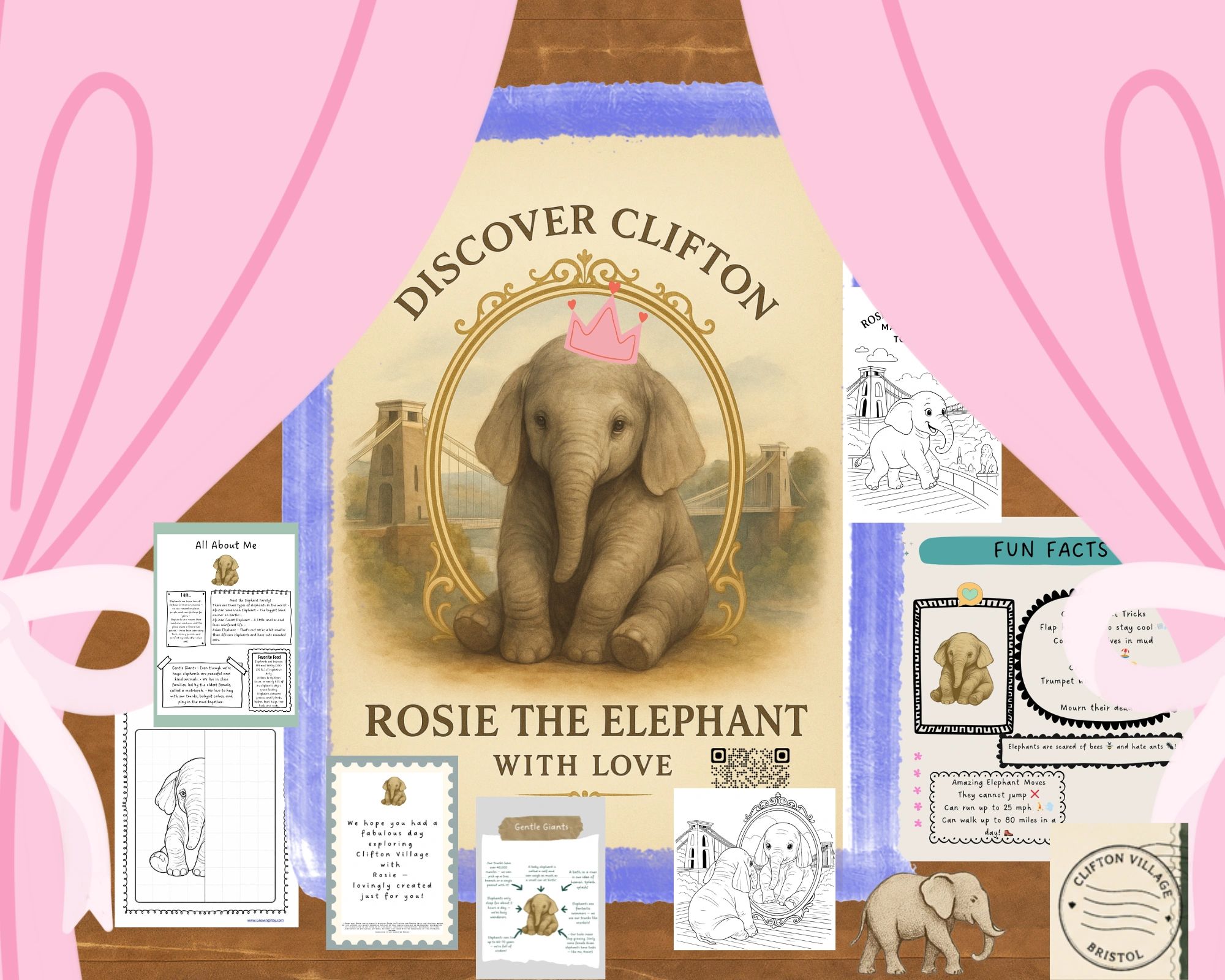 The famous Clifton Elephant is back!
Meet Rosie the Elephant, now a permanent resident of Clifton.