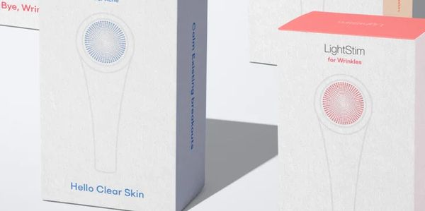 LightStim Handheld devices in packaging for acne and pain at Celtic Clan Health Cottage.