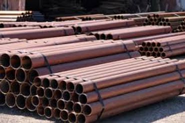 Thousands of new ASTM A53 grade B steel pipe bollards ready to shipment.