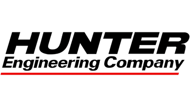 Logo of Hunter Engineering Company with red underline.