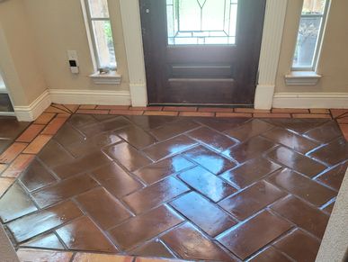 Manganese Saltillo tile 16x16 8x16 dark Saltillo tile