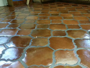 San Felipe Saltillo Flordeliz Saltillo tile arabesque Saltillo tile