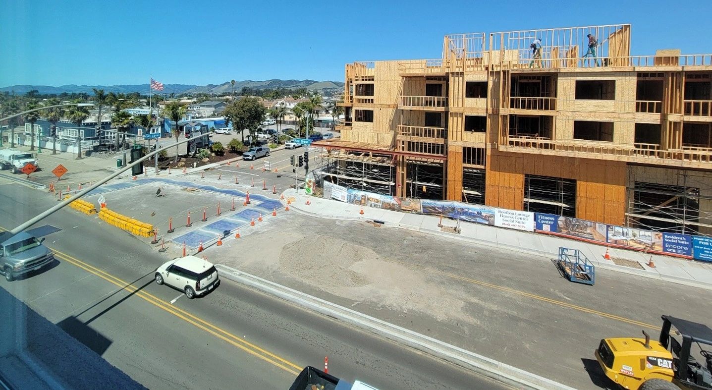 Here you see how this building and one planned across the street block nearly all hill and ocean vie