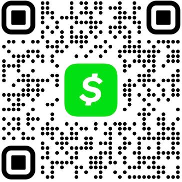 QR code with Cash App logo in the center.