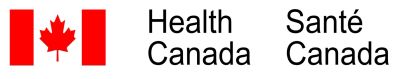 Canadian flag with bilingual Health Canada text.