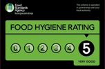 Top marks for Food Hygiene, 5 star rated!
