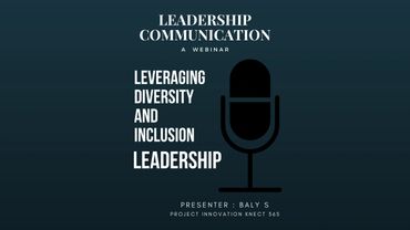 Project Innovation Knect 365, webinar on diversity and inclusion  leadership