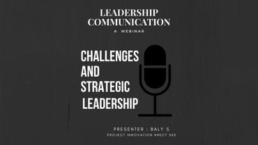 Project Innovation Knect 365, webinar on strategic leadership