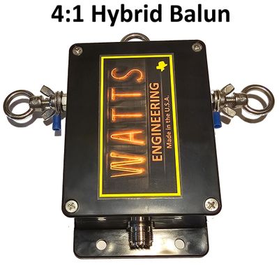 Watts Engineering Labs Broadband 4:1 Hybrid Balun for ham radio antennas