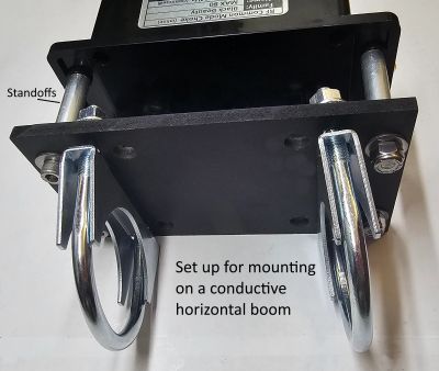 WEL Black Beauty choke mounting kit for conductive metal mast or boom ham radio