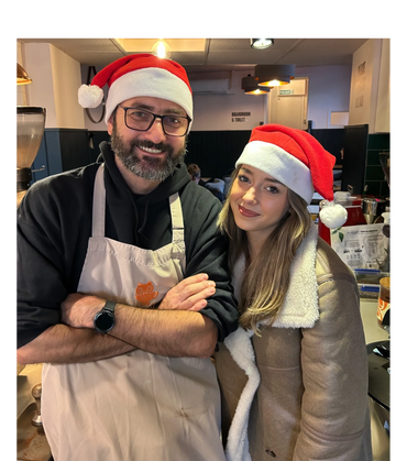 Christmas time at Coffee Crowd in Newport Pagnell, Milton Keynes.