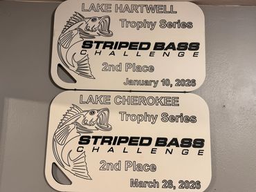 Two second place finishes this year in the largest striped bass tournament series in the southeast.