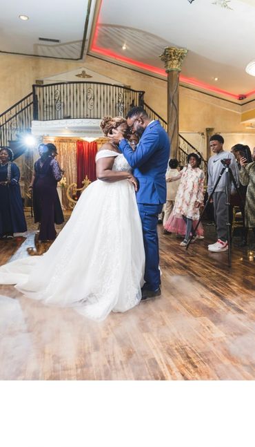 A loving moment between the couple