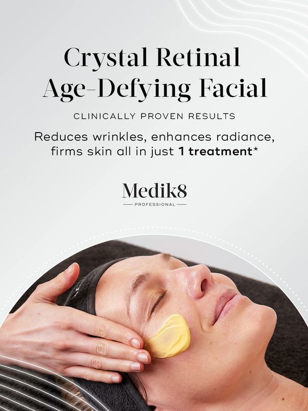 Crystal Retinal Age-Defying Facial treatment in progress.