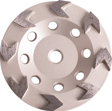 ADC Arrow Segment Diamond Cup Wheel for Aggressive Removal of Glues and Mastic, Coating Removal