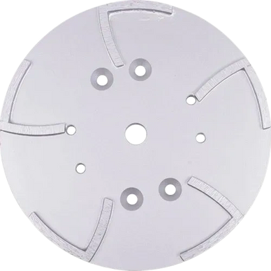 10" Diamond Grinding Head -10 Segments for Crete Mower & Walk Behind Grinder. Universal Arbor