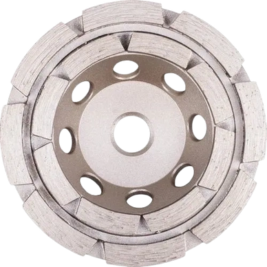 CDW Double-Row Diamond Cup Grinding Wheel with Venting Holes for Concrete, Masonry and Stone
