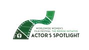 The Actor's Spotlight logo with Worldwide Women's Film Festival and The Bridge Initiative's logo
