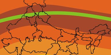 Annular solar eclipse from India map