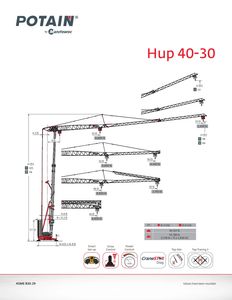 Potain Hup 40-30 Data Sheet